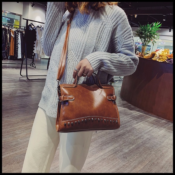 NEW HELENA Studded Tote Crossbody - Picture 3 of 7